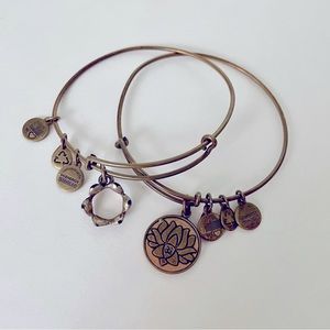 (Lot) Alex and Ani: Lotus + Crown